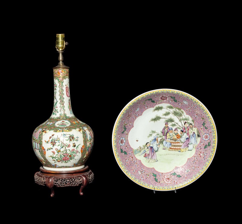 Two Chinese Famille Rose Porcelain Wares (1 of 7)