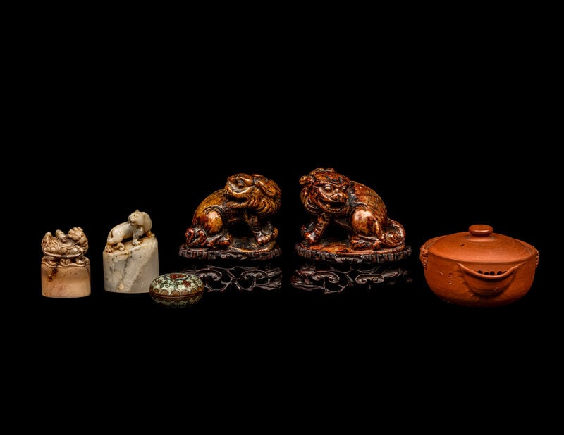 Six Chinese Scholar's Objects	 (1 of 3)