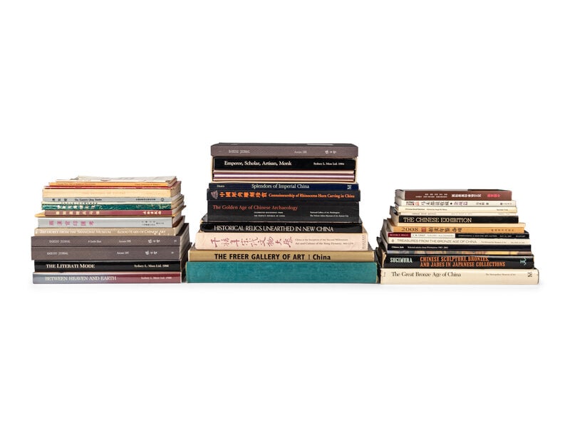 [CHINESE ART] 
a large group of reference books about Chinese Works of Art, comprising: (1 of 6)