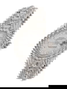 ROLEX, REF. 80329 18K WHITE GOLD 'LADY DATEJUST PEARLMASTER' WATCH: ROLEX, REF. 80329 18K WHITE GOLD 'LADY DATEJUST PEARLMASTER' WATCH Maker: Rolex Model: Pearlmaster Reference number: 80329 Serial number: P901503 Year: Circa 2000 Case size: Approx. 29 mm Case