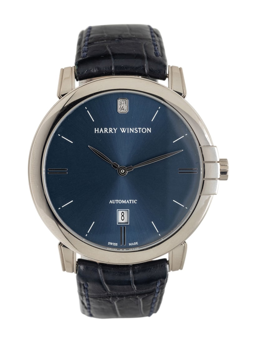HARRY WINSTON, 18K WHITE GOLD 'MIDNIGHT' WATCH (1 of 3)