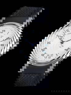 BREGUET, STAINLESS STEEL 'HORLOGER DE LA MARINE' WATCH: BREGUET, STAINLESS STEEL 'HORLOGER DE LA MARINE' WATCH Maker: Breguet Model: Horloger de la Marine Reference number: 5817ST 12 5V8 Watch number: 856 S Year: Circa 2005 Case size: Approx. 39 mm Case