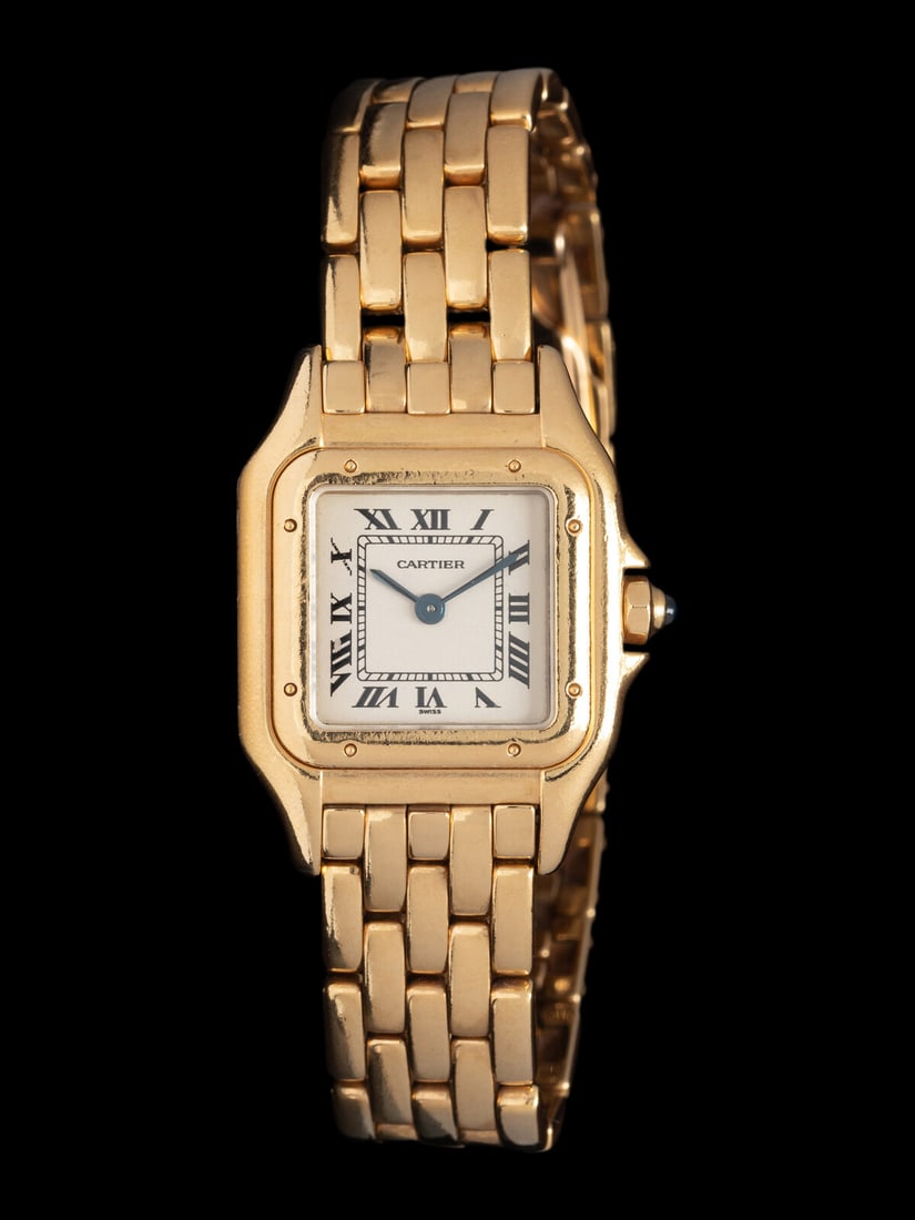 CARTIER, 18K YELLOW GOLD 'PANTHÈRE' WATCH (1 of 3)