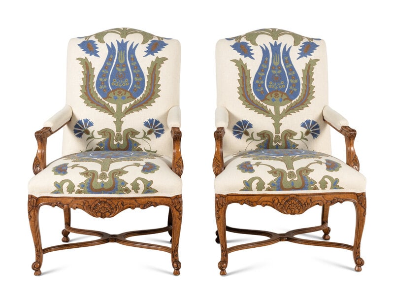 A Pair of Régence Style Armchairs (1 of 4)