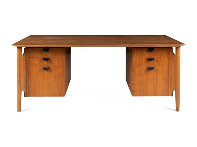 Finn Juhl
(Danish, 1912-1989)
Executive Desk, circa 1955Baker Furniture (1 of 4)