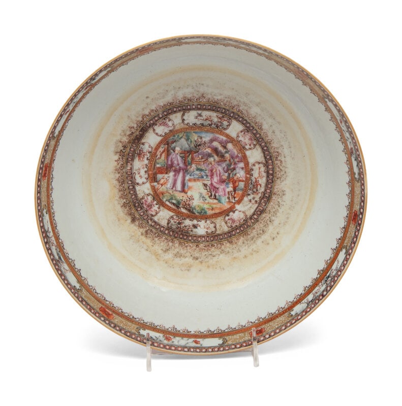 A Chinese Export Porcelain Punch Bowl (1 of 4)