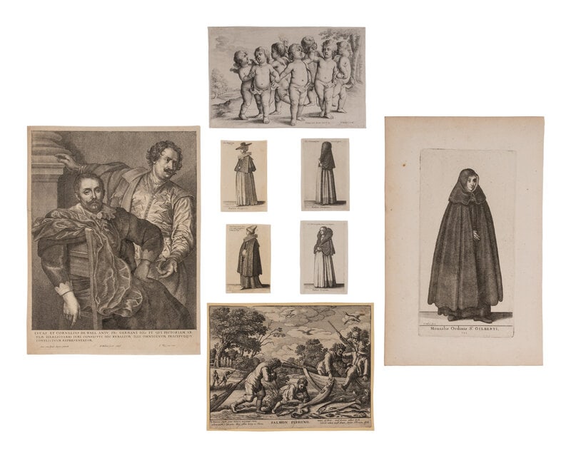 HOLLAR, Václav [Wencelaus] (1607-1677). A group of approximately 35 etched or engraved prints b (1 of 1)