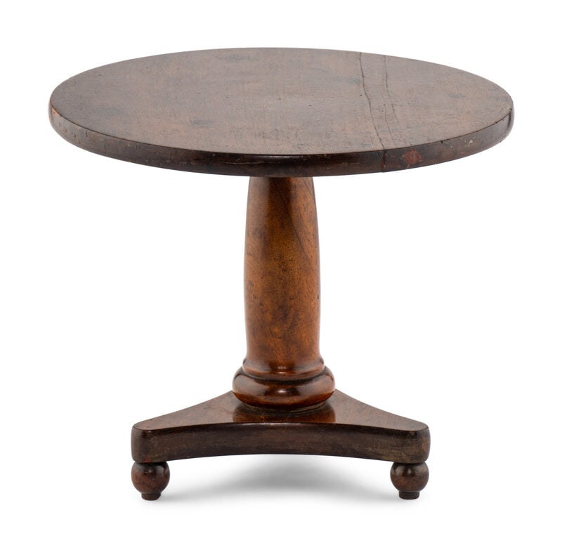 An Empire Diminutive Walnut Center Table (1 of 3)