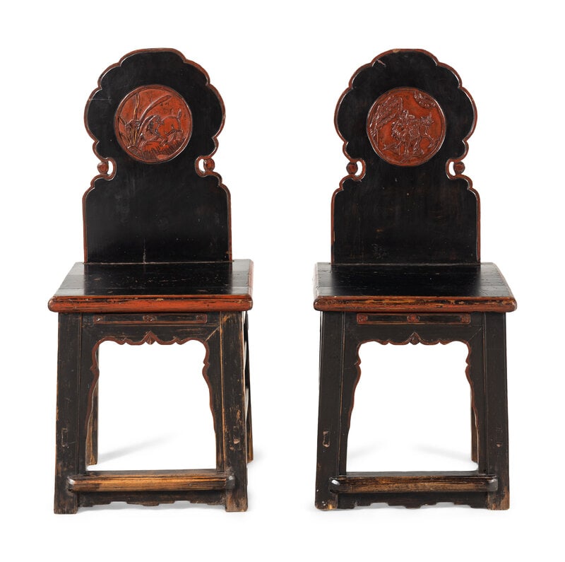 A Pair of Chinese Side Chairs (1 of 4)