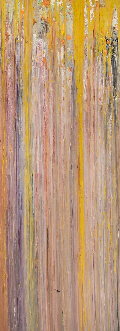 Larry Poons (American, b. 1937) Untitled (15-A), 1976: Larry Poons (American, b. 1937) Untitled (15-A), 1976 acrylic on canvas signed L. Poons, titled and dated (verso) 86 x 32 inches. Provenance: M. Knoedler & Co., Inc., New York Irving Galleries, Palm B