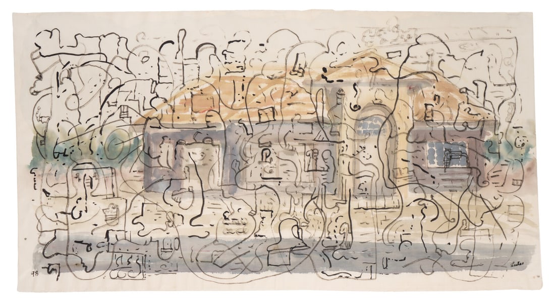 Jim Lutes
(American, b. 1955)
Untitled (House with Arch), 1998 (1 of 5)