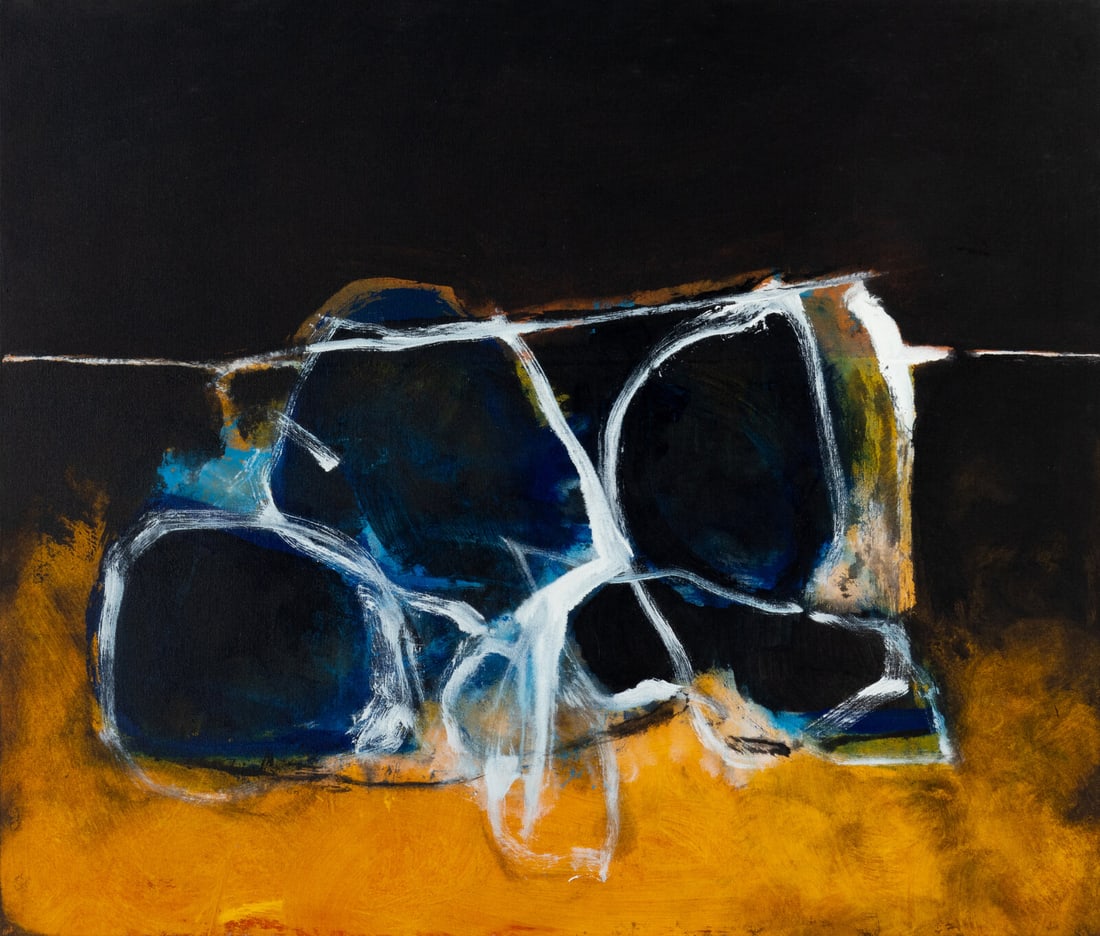 Cleve Gray (American, 1918-2004) Seeing #3, 1989: Cleve Gray (American, 1918-2004) Seeing #3, 1989 acrylic on canvas signed Gray, titled and dated (verso) 34 x 40 inches. Property from the Collection of Richard J. Hanna and Byron S. Dunham, Chicago a