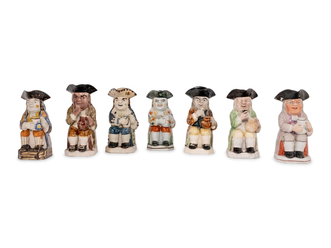 A Collection of Seven Ceramic Toby Mugs (1 of 8)