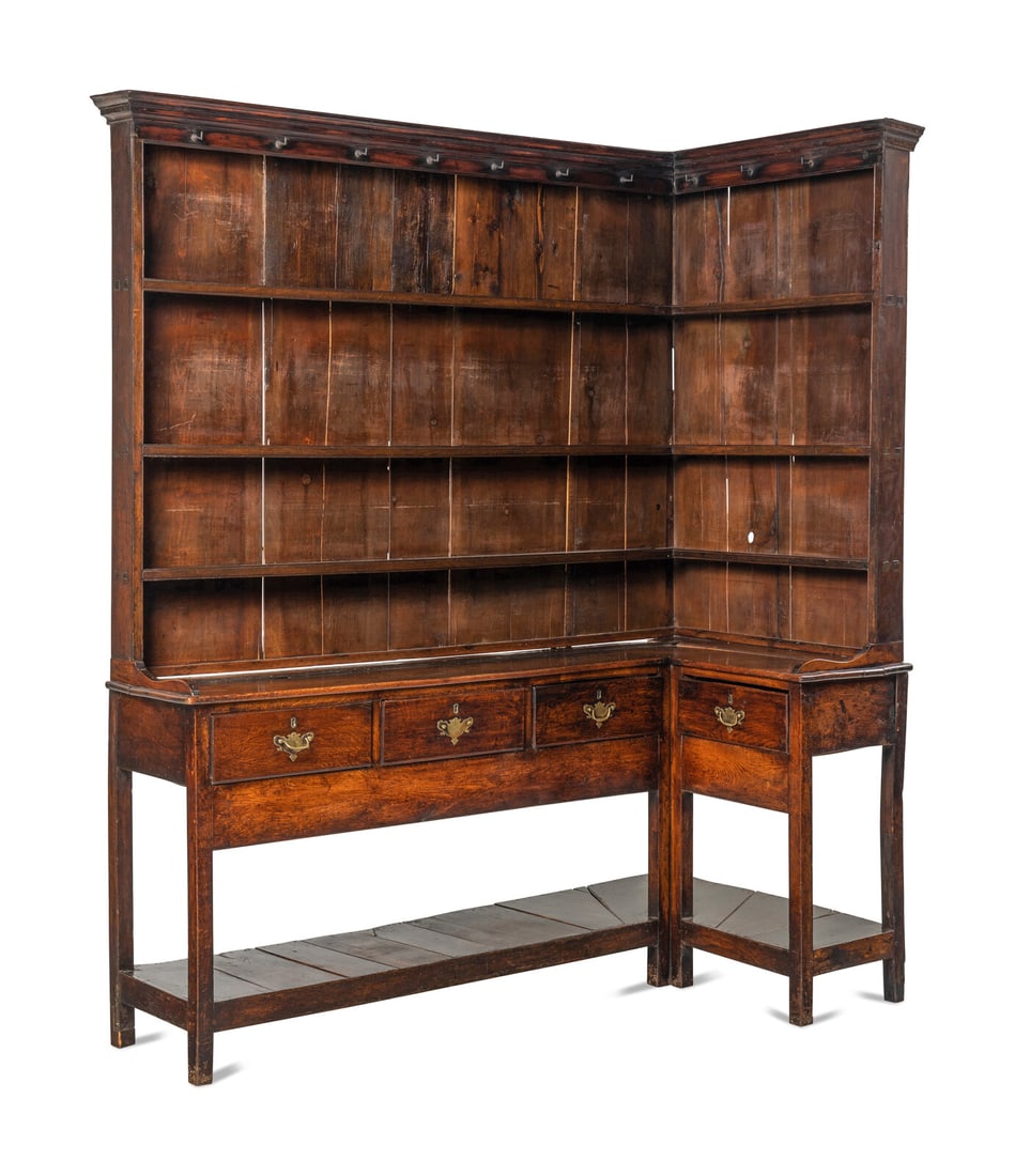 An Unusual English Oak Corner Welsh Dresser (1 of 5)
