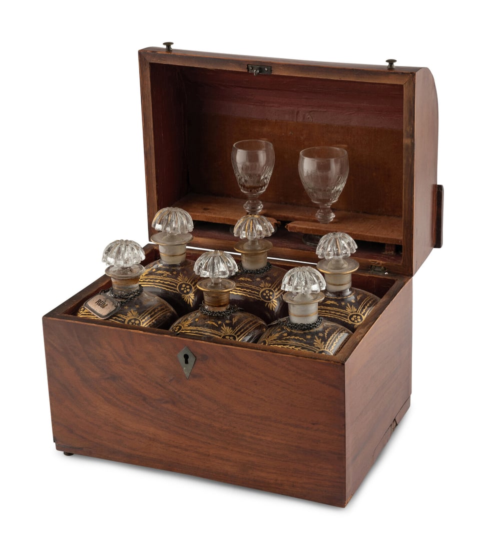 An English Mahogany Decanter Caddy (1 of 3)