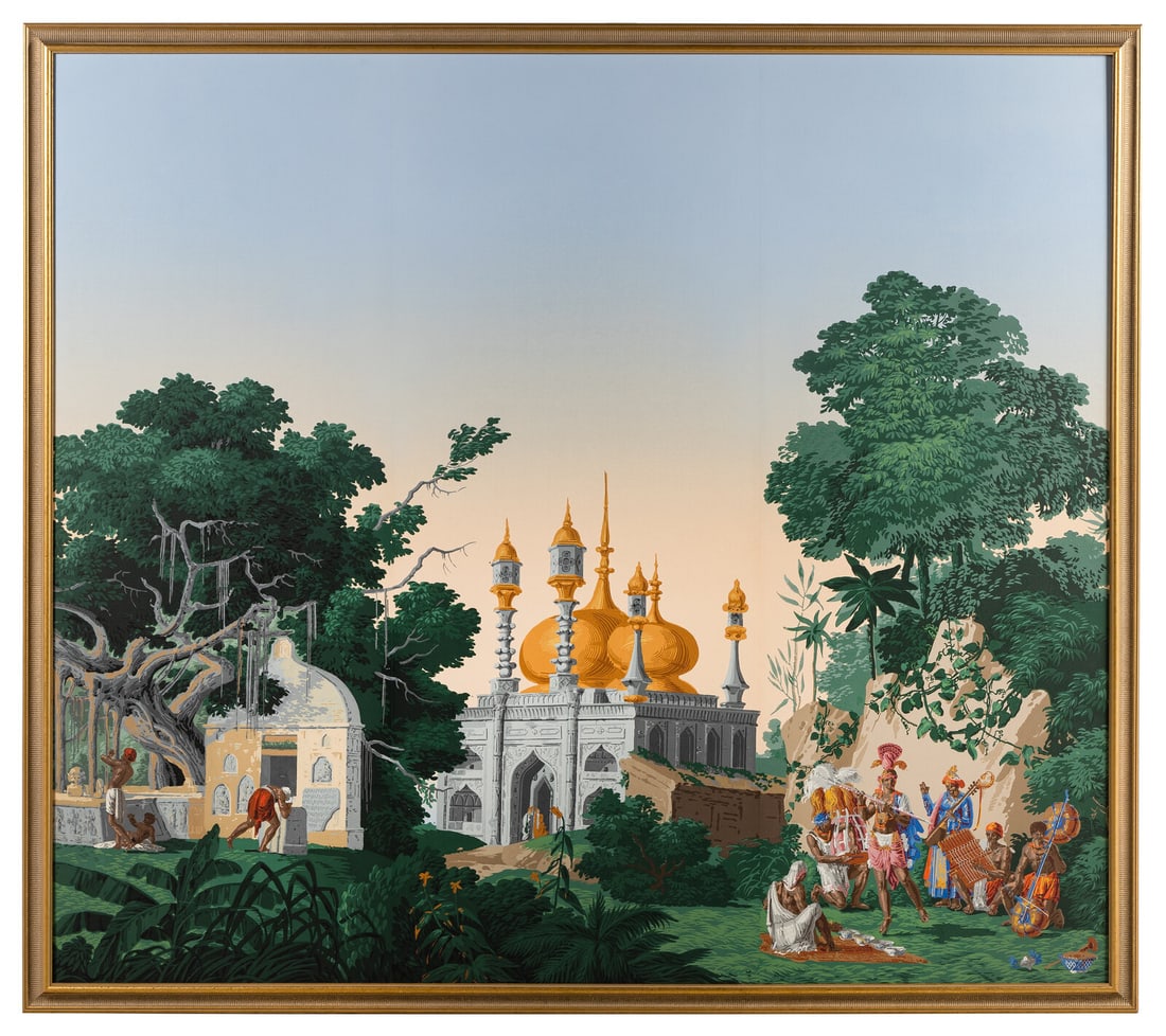 Three Zuber Wallpaper Panels (1 of 4)