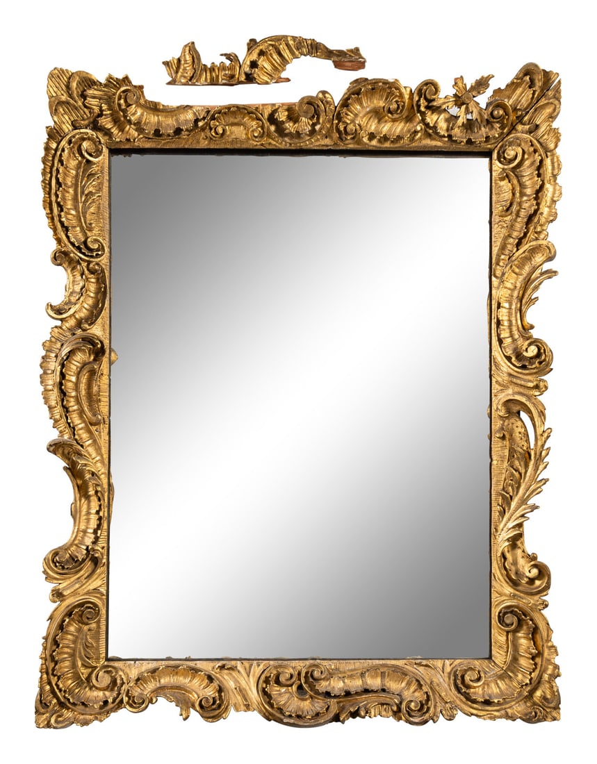 A Rococo Giltwood Mirror (1 of 2)