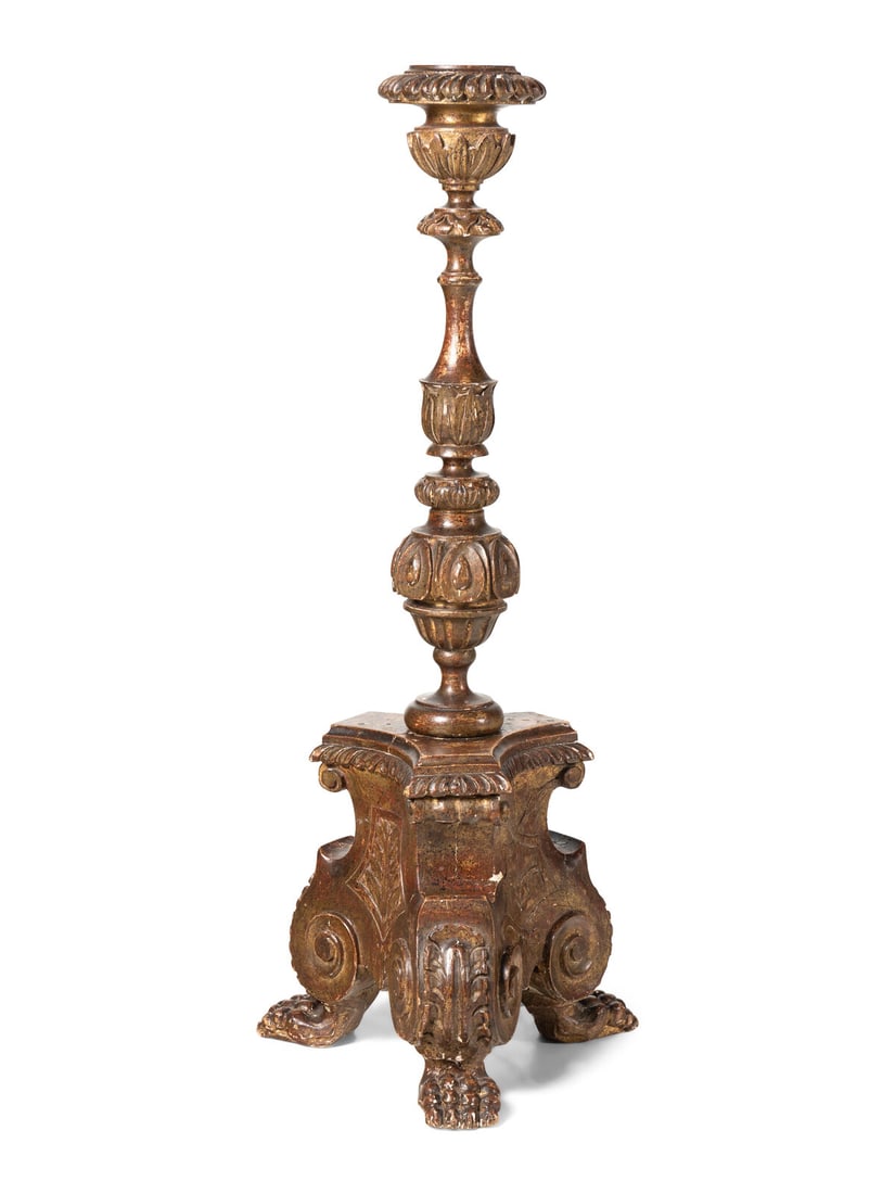 A Large Italian Painted Pricket (1 of 4)