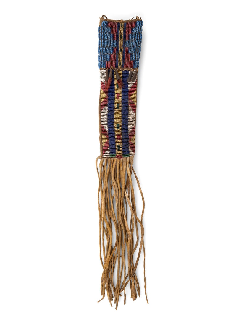 Cheyenne Beaded Buffalo Hide Sheath (1 of 3)