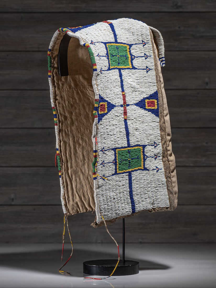 Sioux Beaded Hide Cradle (1 of 3)