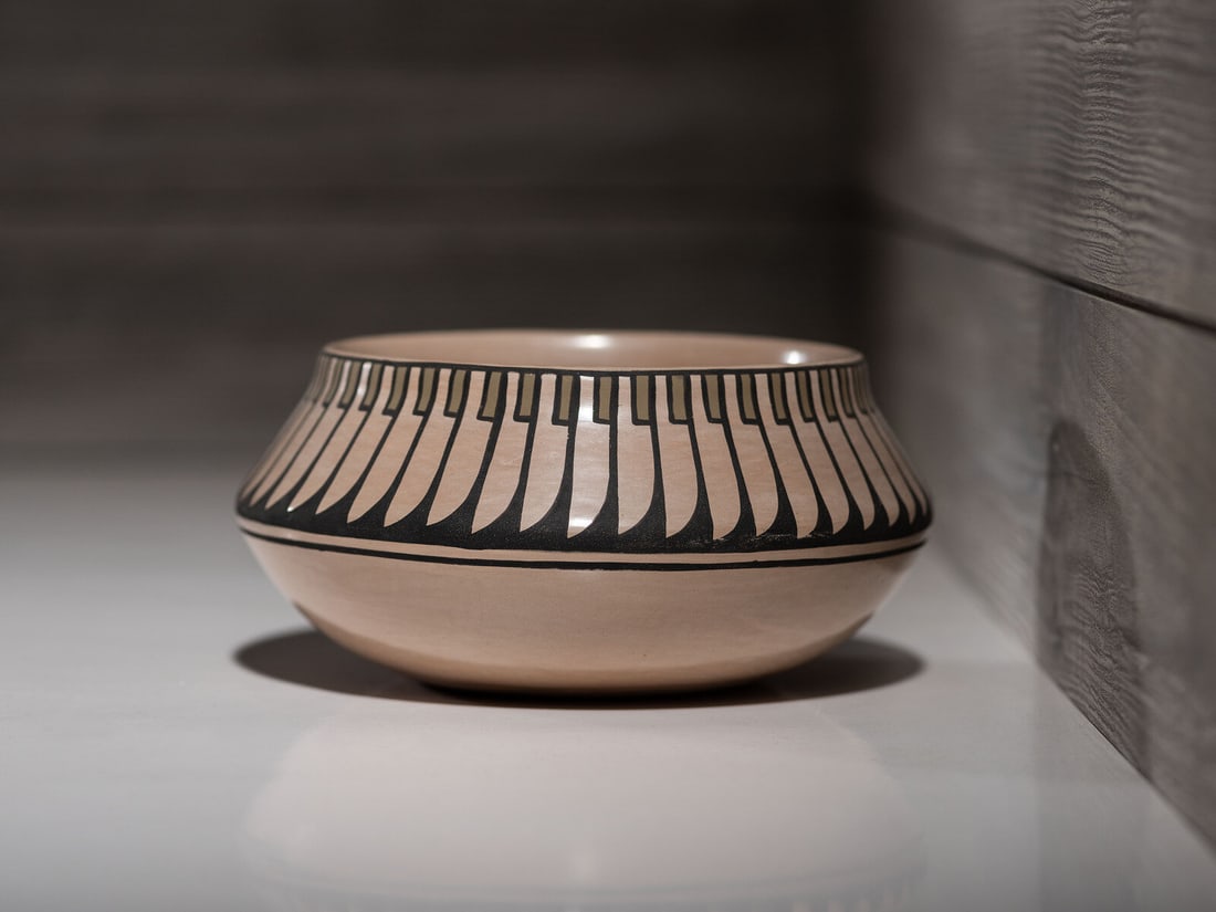 Crucita Calabaza, Blue Corn (San Ildefonso, 1921-1999) Polychrome Pottery Jar, 1985 (1 of 4)