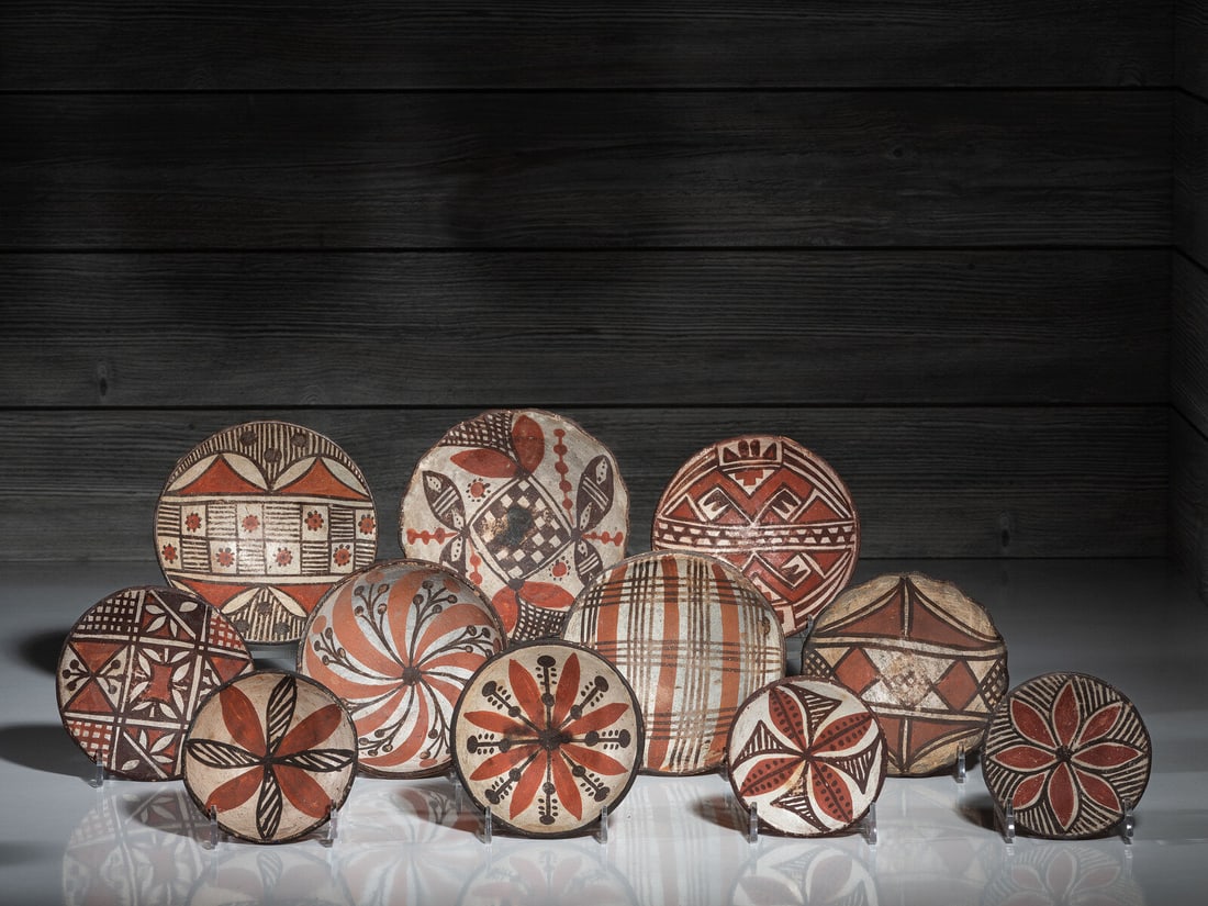Isleta Polychrome Pottery Plates (1 of 2)