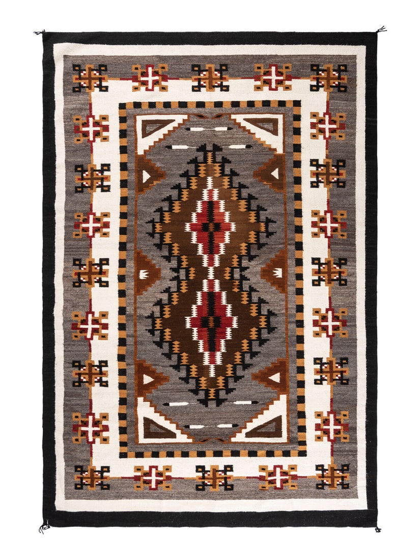 Navajo Two Grey Hills Roomsize Weaving / Rug (1 of 2)