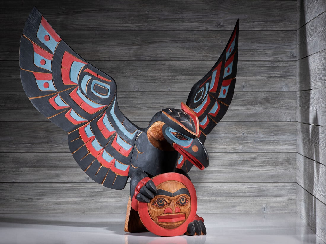 Don Lelooska (Adopted Kwakwaka'awkw, 1933-1996) Raven Stealing the Sun (1 of 6)