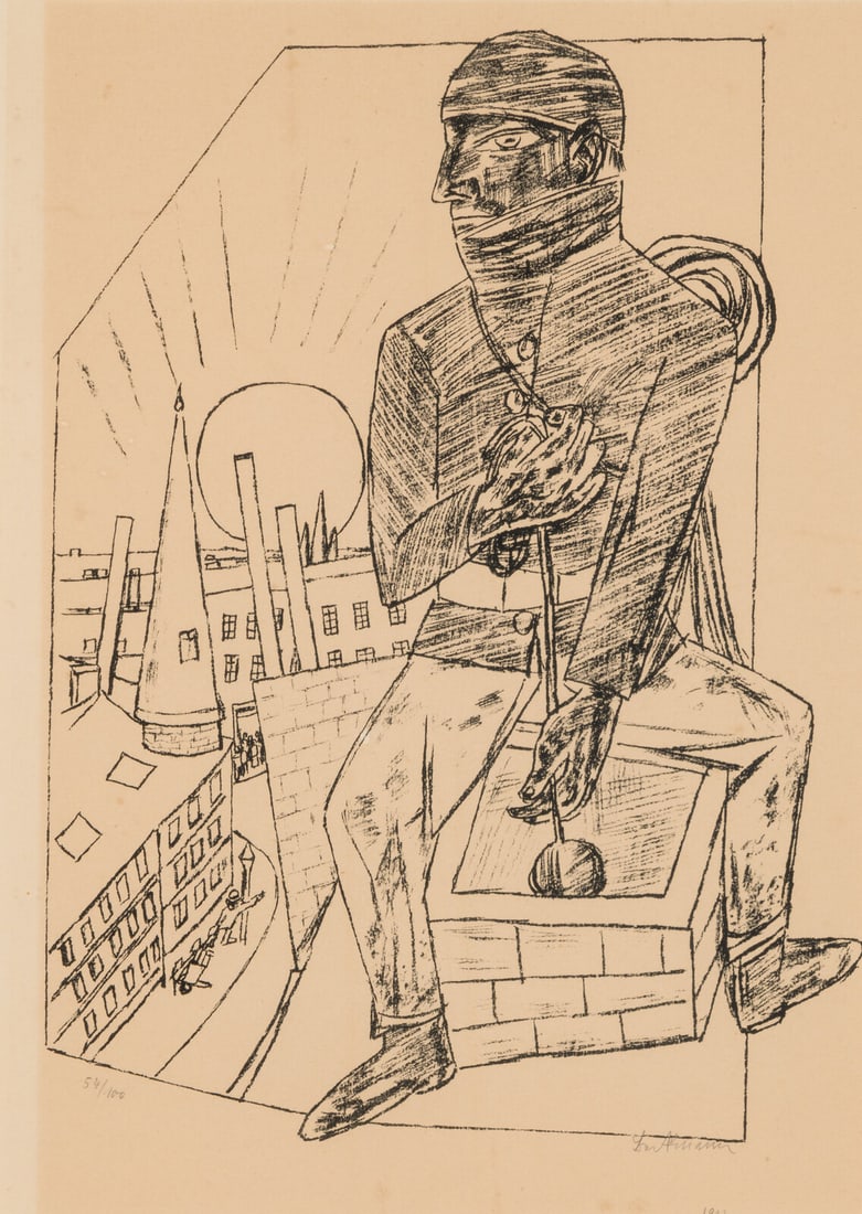 Max Beckmann (German, 1884-1950) Der Schornsteinfeger (from Berliner Reise), 1922 (1 of 6)