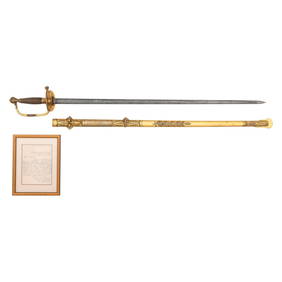 Published Ames Model 1851 General Officers' Sword Inscribed from Confederate Col. WW Horton to Capt. (1 of 16)