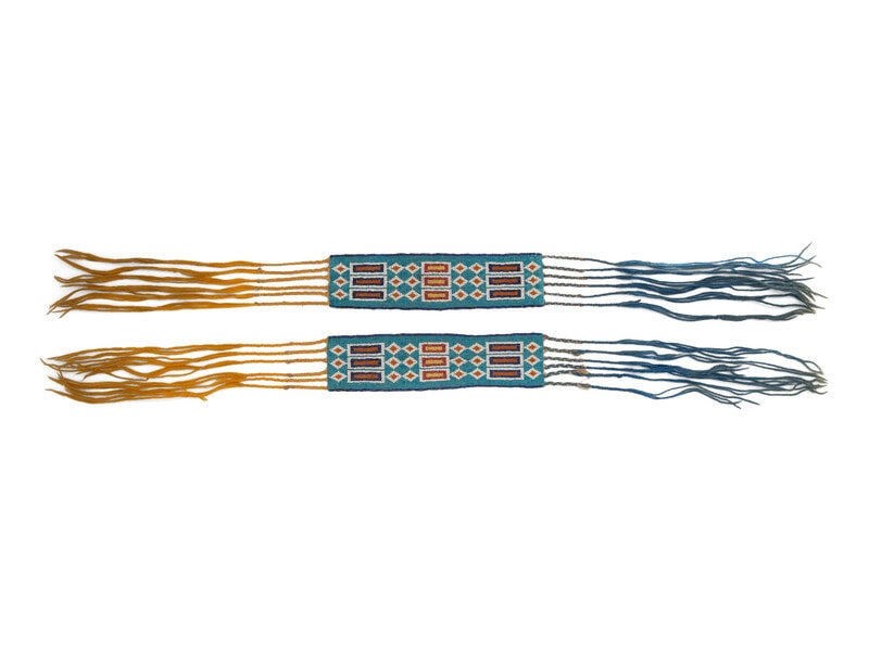 Pair of Potawatomi Loom Beaded Garters (1 of 2)