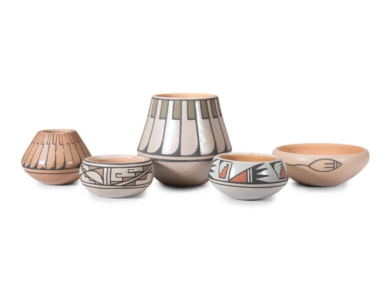 Crucita Calabaza, Blue Corn
(San Ildefonso, 1921-1999)
Polychrome Pottery (1 of 7)