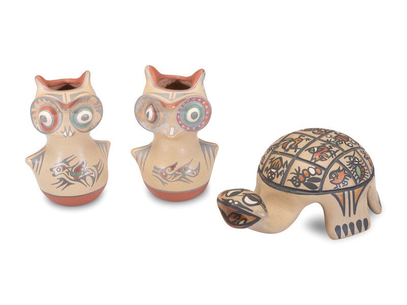 Margaret and Luther Gutierrez
(Santa Clara, 1936-2018 / 1911-1987)
Polychrome Pottery Figures (1 of 6)