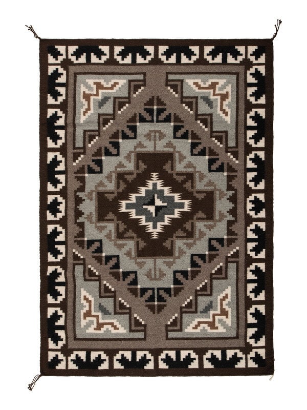 Bernice Phillips
(Diné, 20th century)
Navajo Two Grey Hills Weaving / Rug (1 of 2)