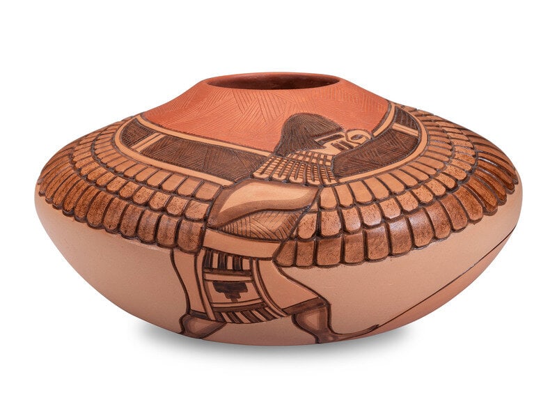 Thomas Polacca
(Hopi, 1935-2003)
Polychrome Pottery Jar (1 of 5)