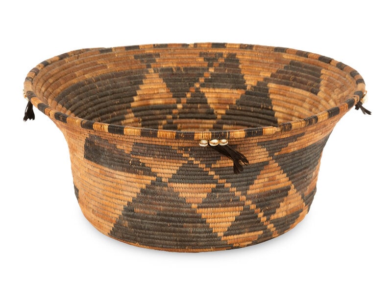 Pomo Basket, with Shell Beads (1 of 4)