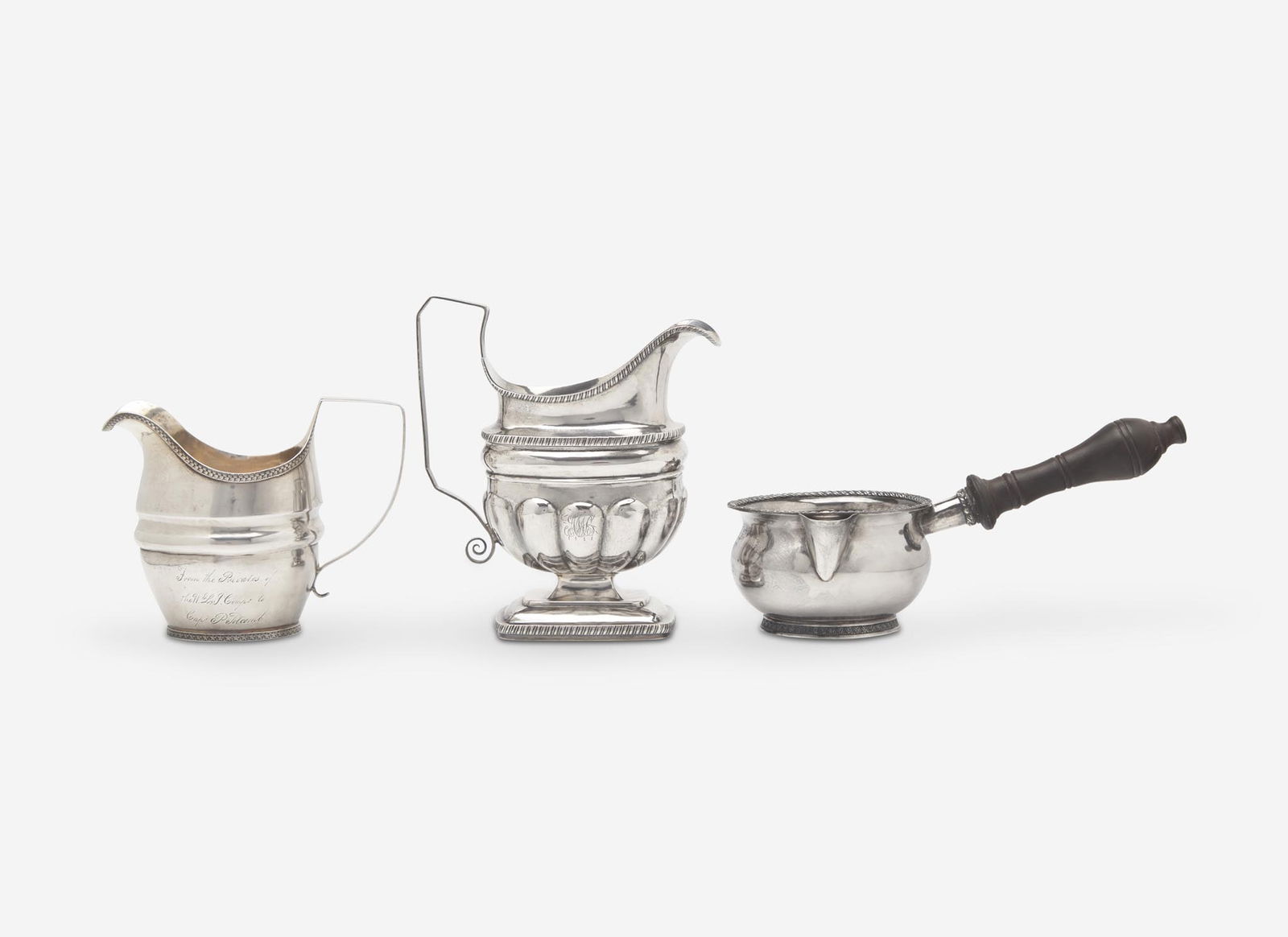 A group of three Federal silver tablewares, Thomas Whartenby (active c. 1811-1850), Philadelphia, (1 of 5)