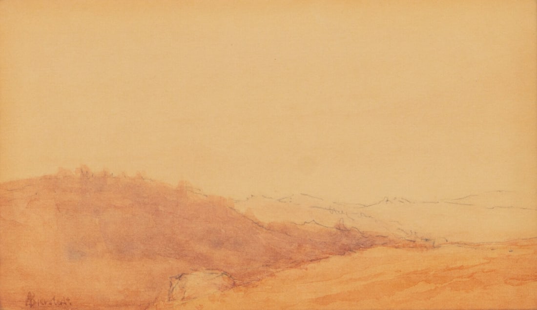 Albert Bierstadt (German/American, 1830-1902) Landscape Study (1 of 5)