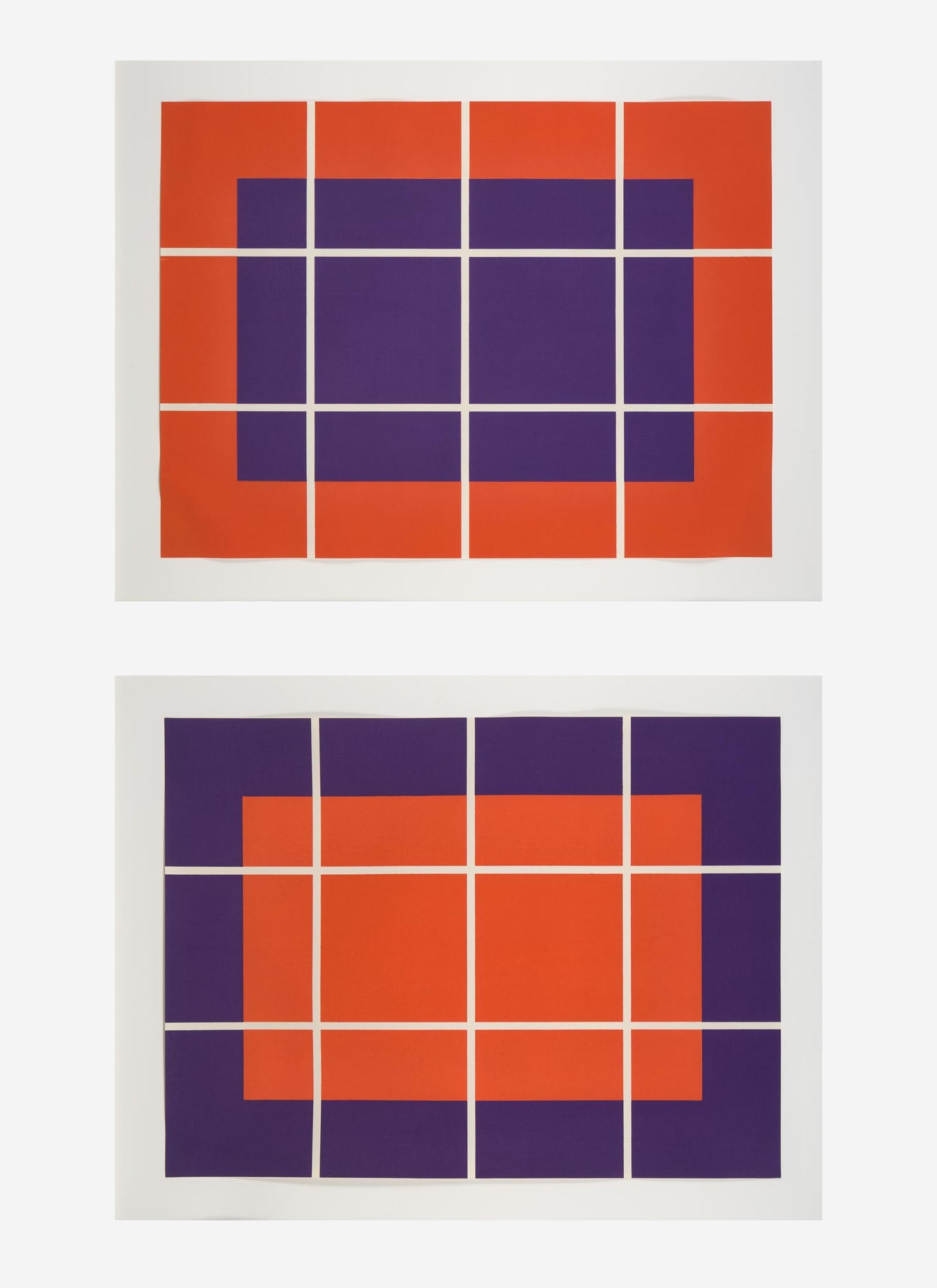 Donald Judd (American, 1928-1994) - Untitled: Donald Judd (American, 1928-1994) - Untitled 1992-93, pencil signed and numbered 1/30 verso, the full sheet, from the set of ten, Creative Works Editions, Japan, publisher. Color woodcut on paper. she