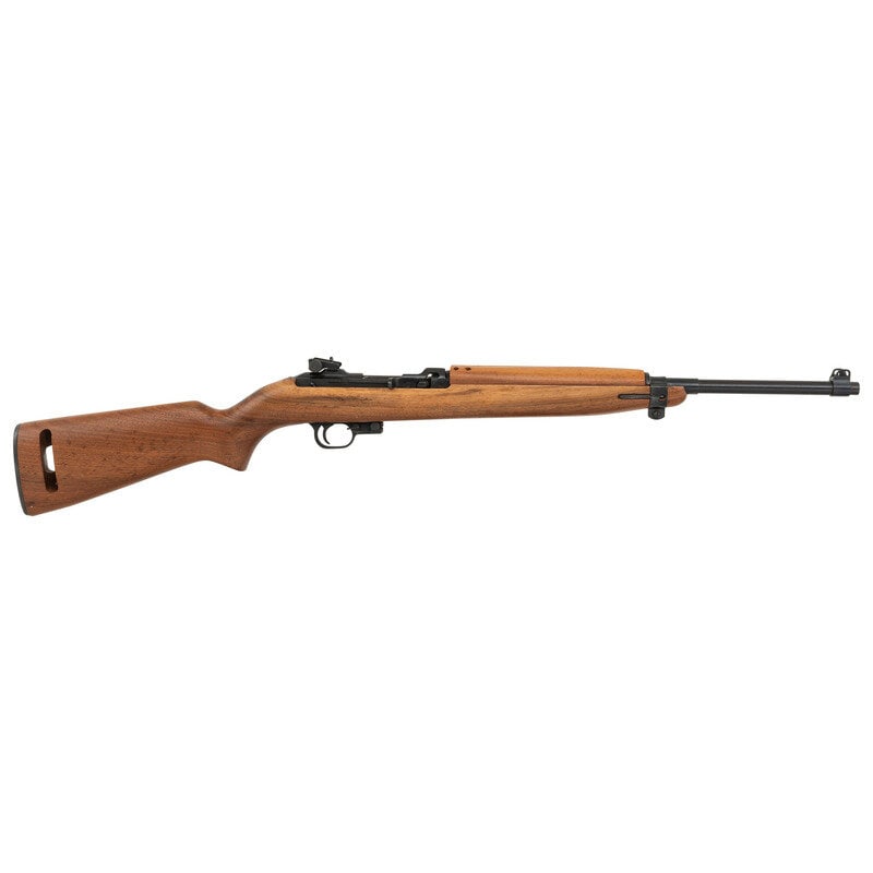 *Universal M1 Carbine: *Universal M1 Carbine .30 Carbine. 18" barrel length. SN: 197365. Blued metal finish overall mounting semi wood semi pistol grip stock and exhibiting the simplified trigger plate and externally visibl