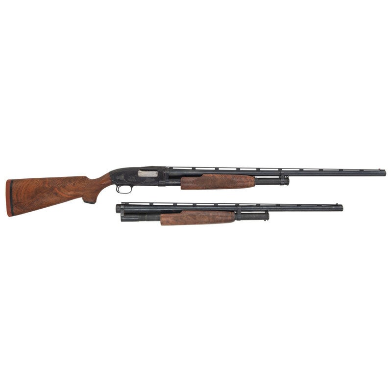 *Winchester Model 12 Pigeon Grade with Extra Barrel: *Winchester Model 12 Pigeon Grade with Extra Barrel 12 Gauge. 30" barrel length. SN: Y2020307. 2.75" chamber length. Imp. Modified Choke. Blued metal finish with polished and jeweled bolt and lifter m