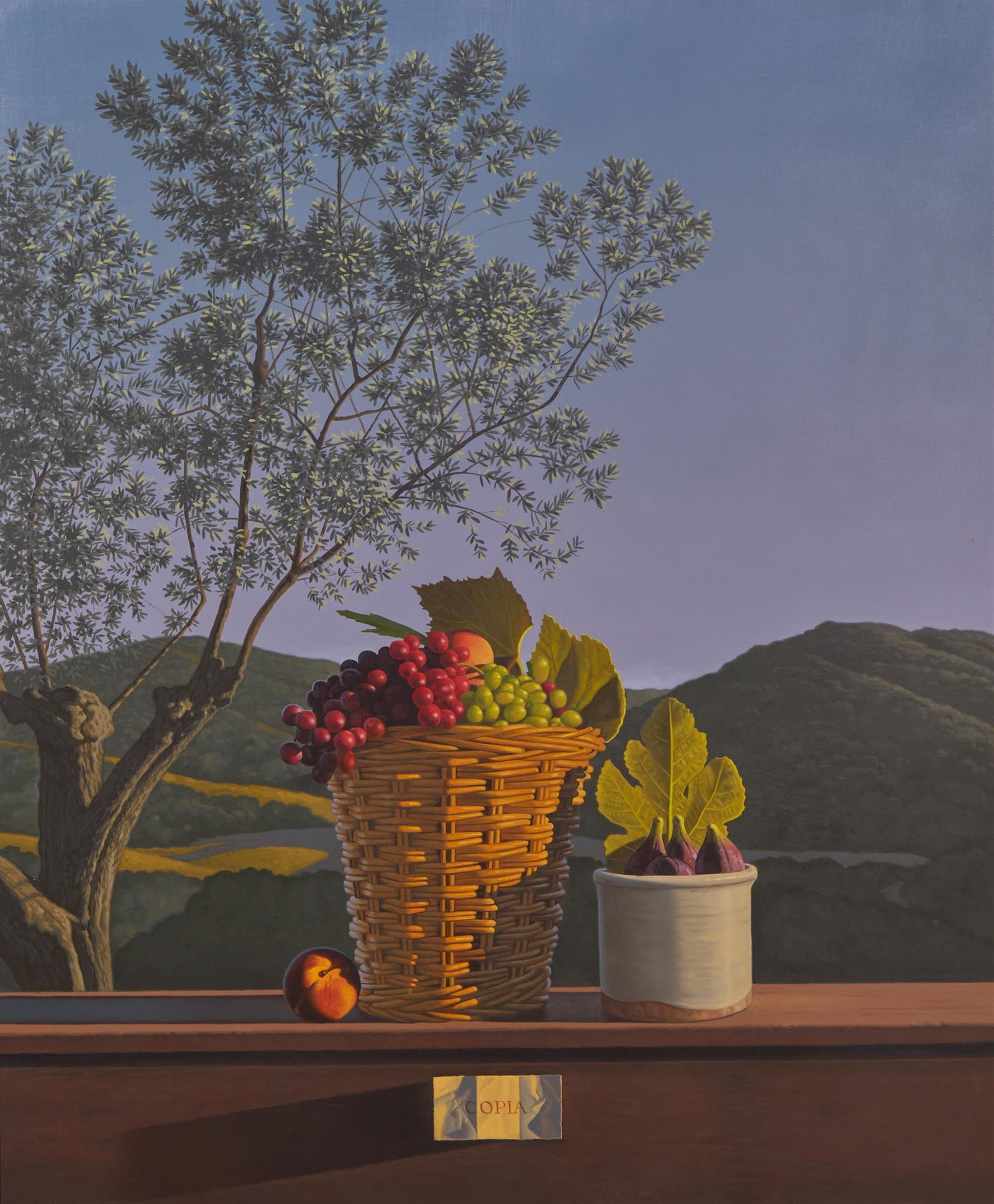 David Ligare (American, b. 1948) - Still Life: Copia: David Ligare (American, b. 1948) - Still Life: Copia Signed and dated ‘D. Ligare 2000’ verso, oil on canvas. 47 ½ x 39 ½ in. (120.7 x 100.3cm) Provenance Hackett-Freedman Ga