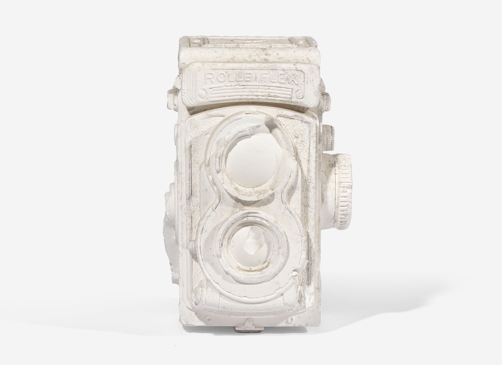 Daniel Arsham (American, b. 1980) - Rolleiflex: Daniel Arsham (American, b. 1980) - Rolleiflex Mixed media. Executed in 2015. height: 6 in. (15.2cm) width: 4 in. (10.2cm) depth: 4 in. (10.2cm) Provenance Private Collection, New York.