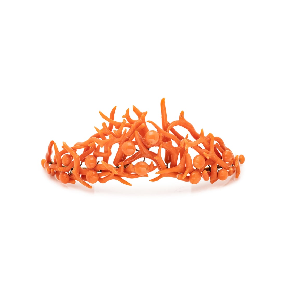 ANTIQUE, CORAL TIARA (1 of 2)