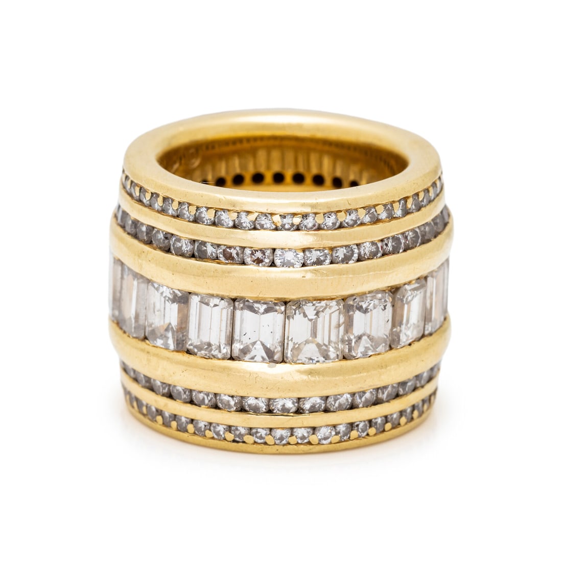 YELLOW GOLD AND DIAMOND BAND (1 of 3)
