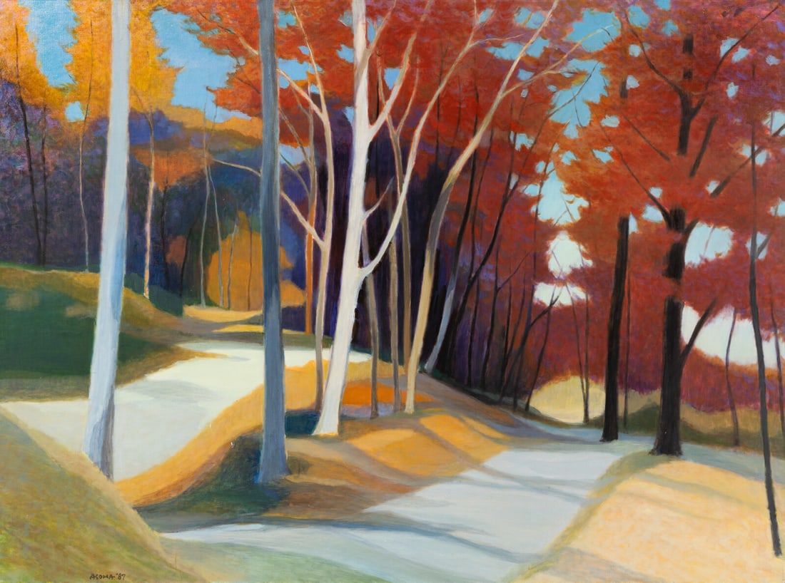Tadashi Asoma (American/Japanese, 1923-2017) Autumn Road, 1987 (1 of 1)