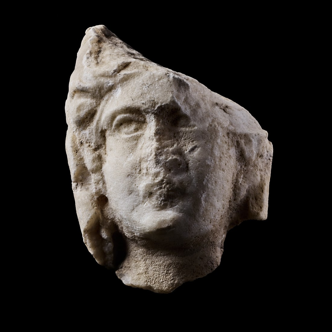 A Roman Marble Head of a Veiled Woman (1 of 4)