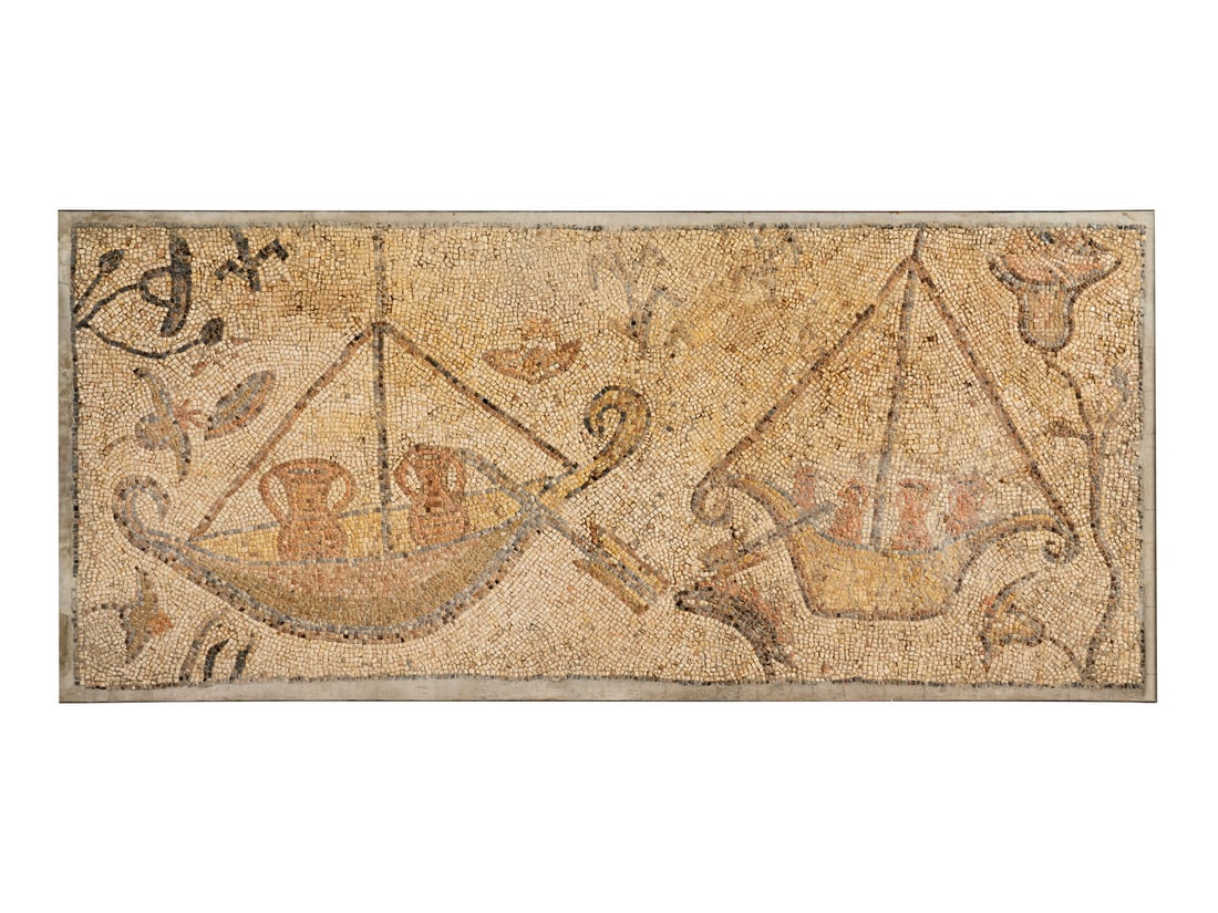 A Byzantine Mosaic Panel with Ships (1 of 6)