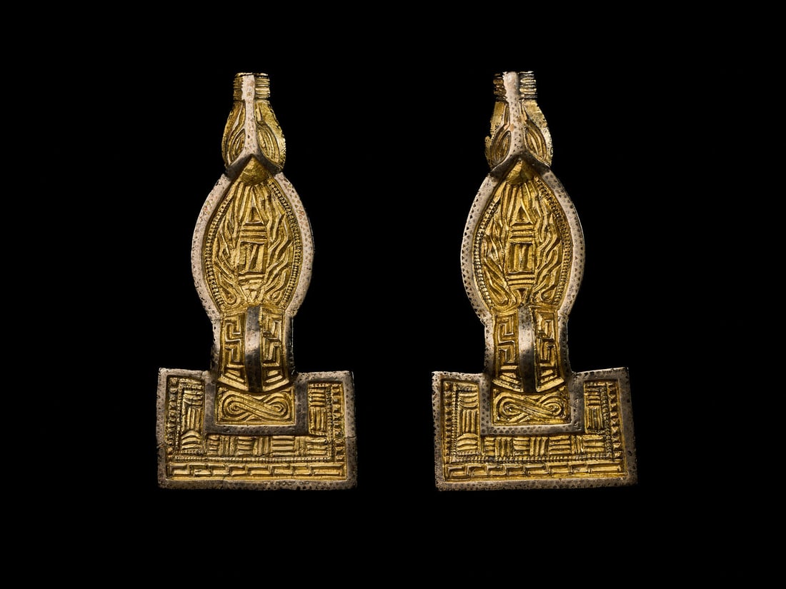 A Pair of Frankish Silver Fibulae (1 of 3)