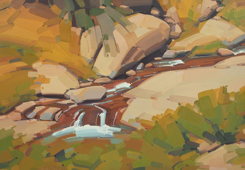 Mick Shimonek
(American, 20th Century)
Off a Rocky Stream (1 of 5)